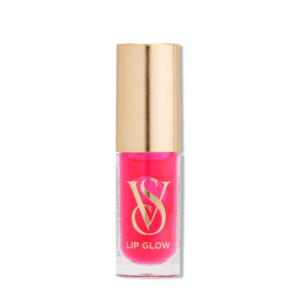 Victoria Secret Stripped Blk &Wht Tote w/Lip Gloss and Lip Oil - Picture 7 of 12